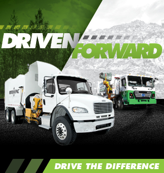 Driven Forward - side loader garbage truck manufacturer